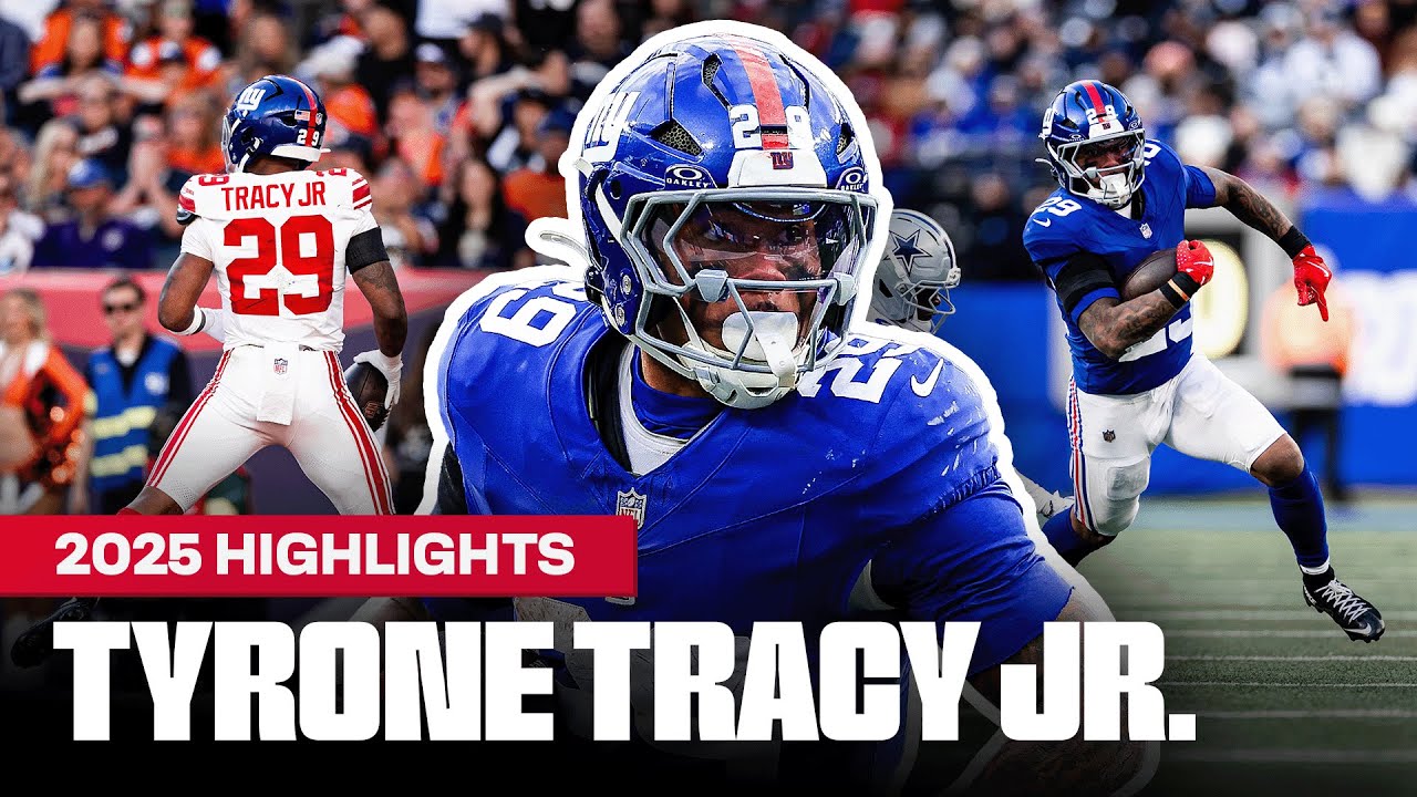 Tyrone Tracy Jr.'s Top 2025 Season Highlights | New York Giants