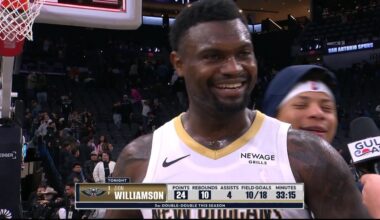 Zion Williamson Walkoff Interview after Win vs. Spurs 1/25/2026