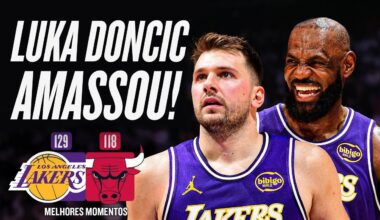 DONCIC FAZ CHOVER com 46 pontos em LAKERS x BULLS  🤯 Melhores Momentos