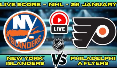 🔴 LIVE: NY Islanders at Philadelphia Flyers | NHL Scoreboard | Jan 26 | Metro Division Rivalry