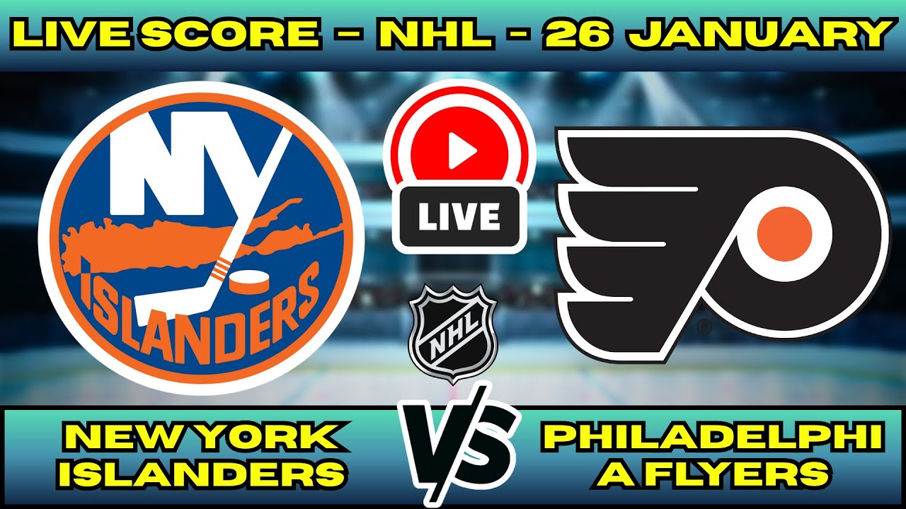 🔴 LIVE: NY Islanders at Philadelphia Flyers | NHL Scoreboard | Jan 26 | Metro Division Rivalry