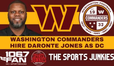 Commanders Hire Daronte Jones | Sports Junkies