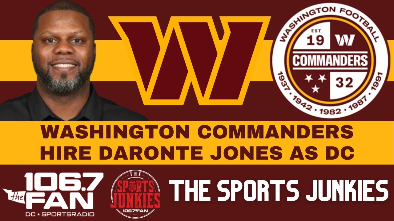 Commanders Hire Daronte Jones | Sports Junkies