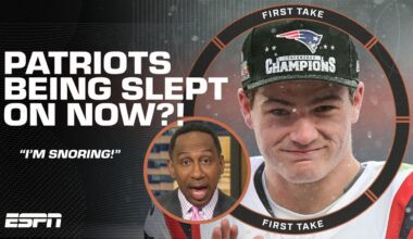 Stephen A. is SNORING 😴 He thinks the New England Patriots DESERVE to be 'SLEPT ON!' | First Take