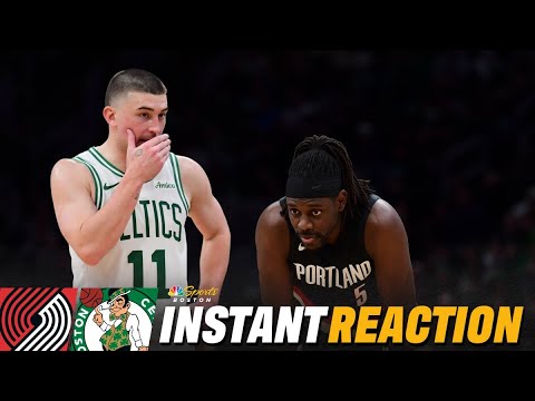 INSTANT REACTION: Celtics hold off Blazers as Jrue Holiday and Rob Williams return to Boston