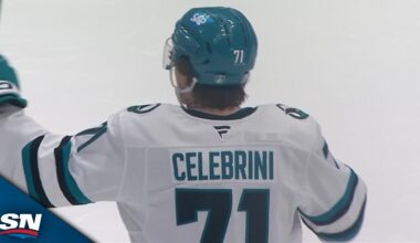 Sharks' Macklin Celebrini Fires One-Timer To Score In Hometown Of Vancouver