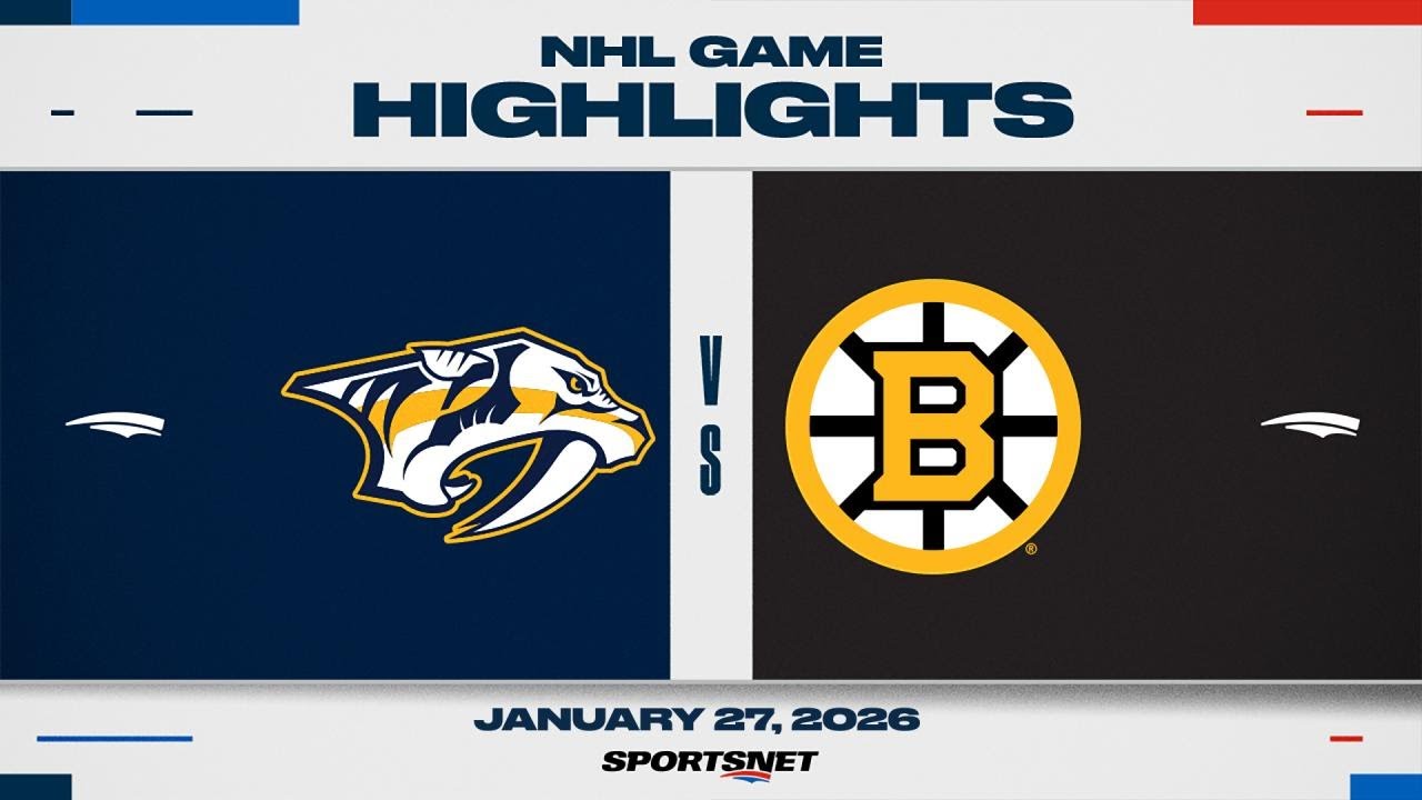 NHL Highlights | Predators vs. Bruins - January 27, 2026