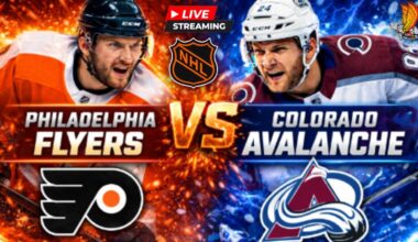 Philadelphia Flyers vs Colorado Avalanche: NHL Live Play by Play and Watch Party