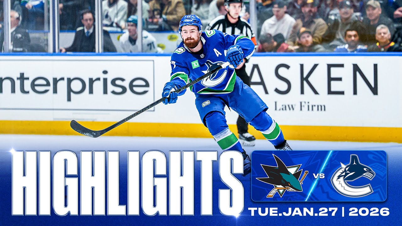 Game in 10 | Vancouver Canucks vs. San Jose Sharks Highlights (Jan 27, 2026)