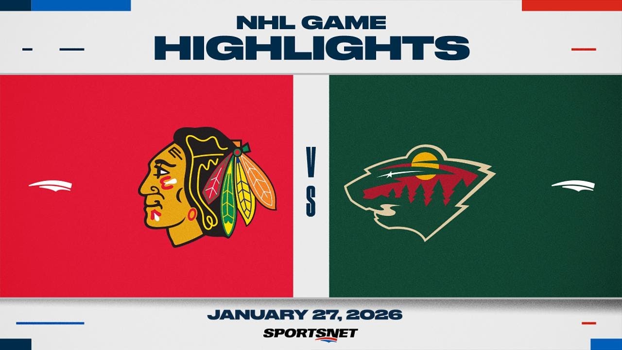 NHL Highlights | Blackhawks vs. Wild - January 27, 2026