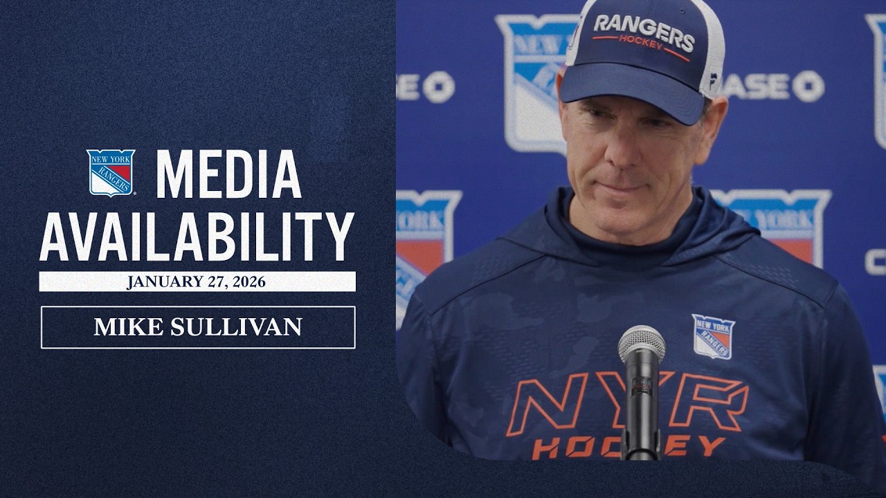 NYR Practice: Mike Sullivan Media Availability | Jan 27, 2026