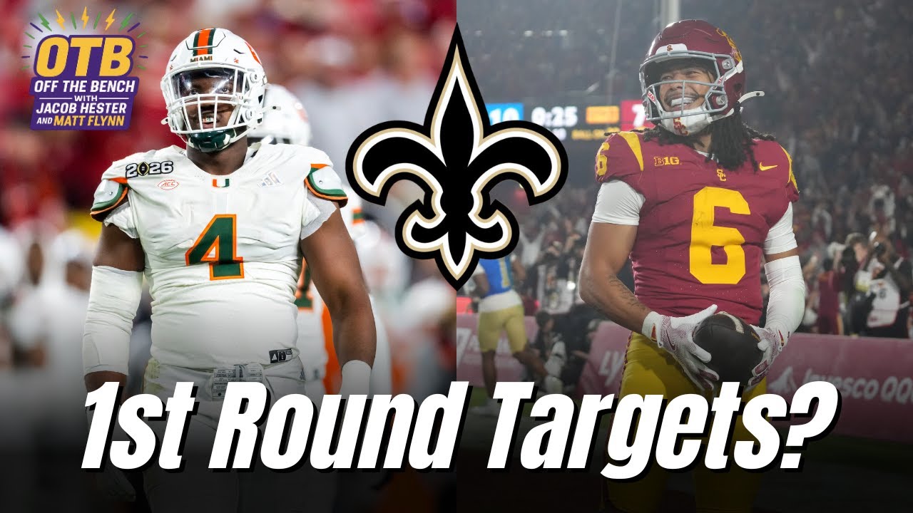 Saints Targeting ELITE WR In Round One? | New Orleans Excited About LOADED Edge Rusher Class?!