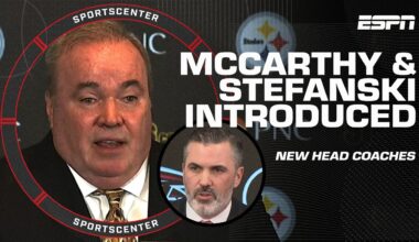 Mike McCarthy introduced by the Steelers & Kevin Stefanski introduced by the Falcons | SportsCenter