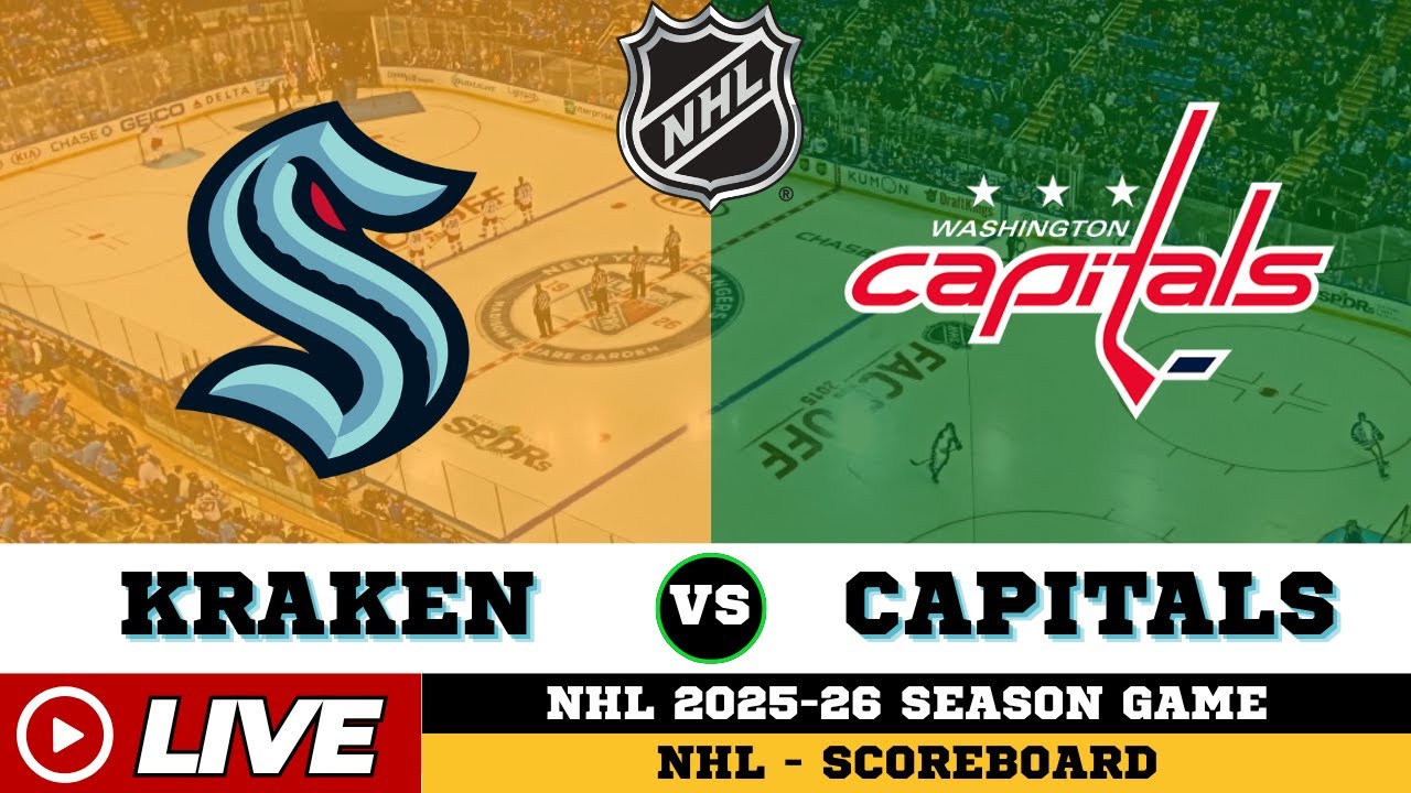 🔴LIVE : Washington Capitals Vs Seattle Kraken | NHL 2026 | NHL Live SCOREBOARD