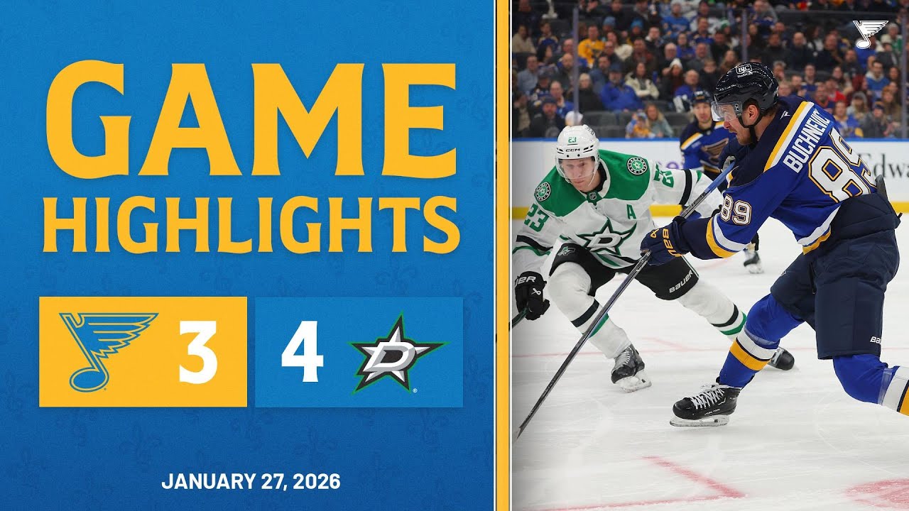 Game Highlights: Stars 4, Blues 3
