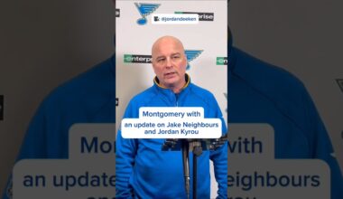 Jim Montgomery with an update on Jordan Kyrou & Jake Neighbours