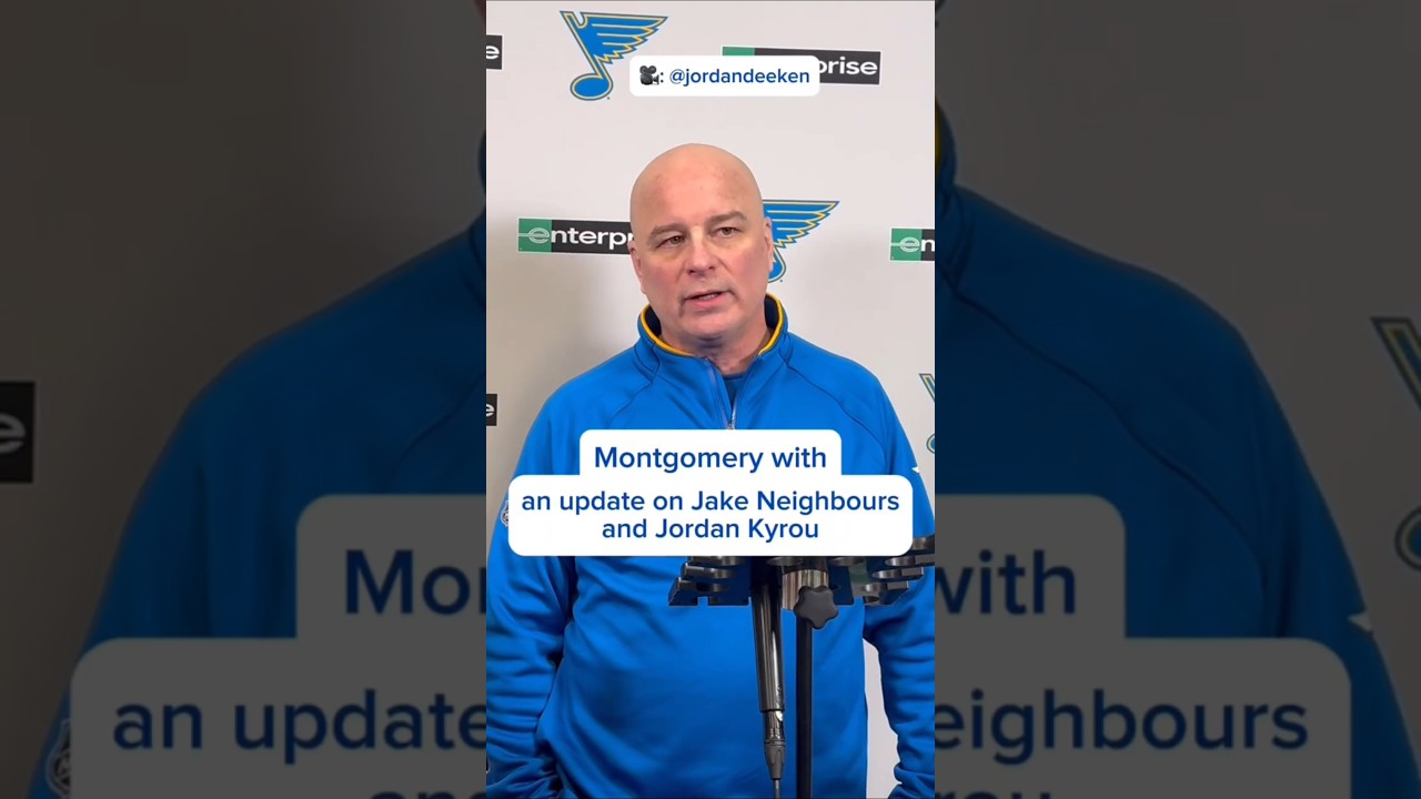 Jim Montgomery with an update on Jordan Kyrou & Jake Neighbours