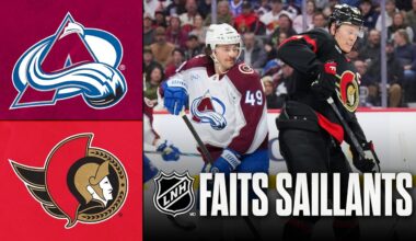 Avalanche vs Sénateurs 28/01/26 | Faits saillants