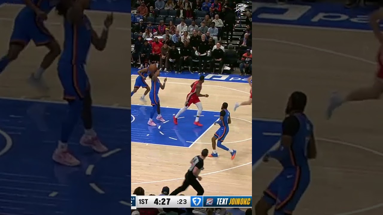 Can we get a speedgun on this pass from JWill? 😮‍💨 #okcthunder