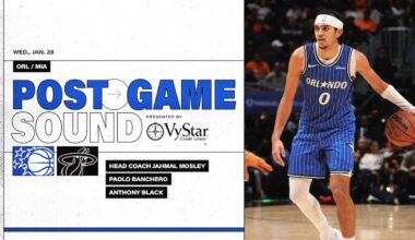 POSTGAME SOUND: ORLANDO MAGIC VS. MIAMI HEAT | COACH MOSE & PAOLO BANCHERO & ANTHONY BLACK