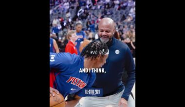 Shoutout Coach J.B. 🗣️⭐️ #nba #pistons #allstar