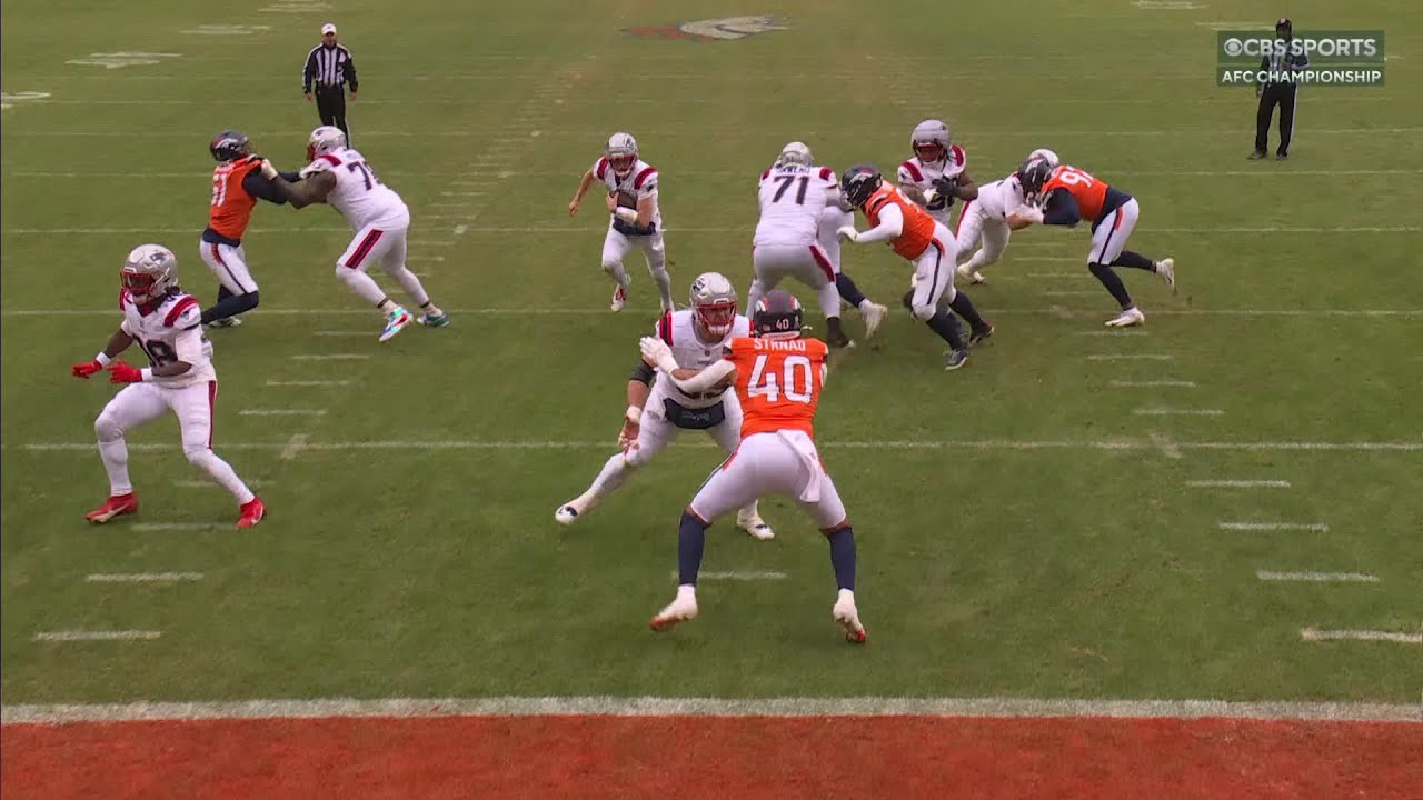 Maye sprints down the middle for a Pats' TD