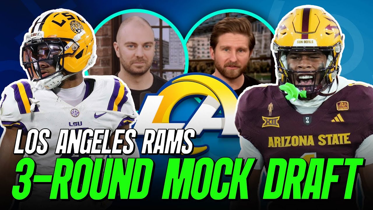 Los Angeles Rams 3 Round Mock Draft | PFF