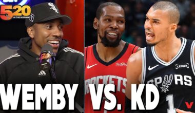 Jeff Teague REACTS to Victor Wembanyama vs. Kevin Durant BATTLE in Spurs win over Rockets