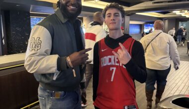 Will Anderson at Rockets game