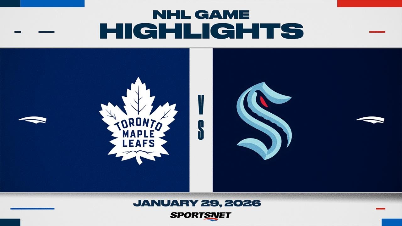 NHL Highlights | Maple Leafs vs. Kraken - January 29, 2026