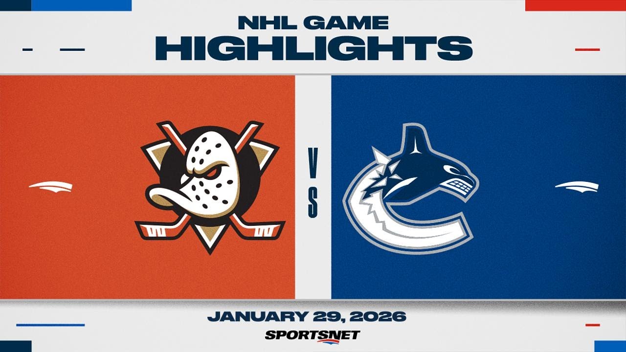 NHL Highlights | Ducks vs. Canucks - January 29, 2026