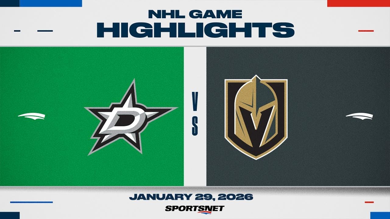 NHL Highlights | Stars vs. Golden Knights - January 29, 2026