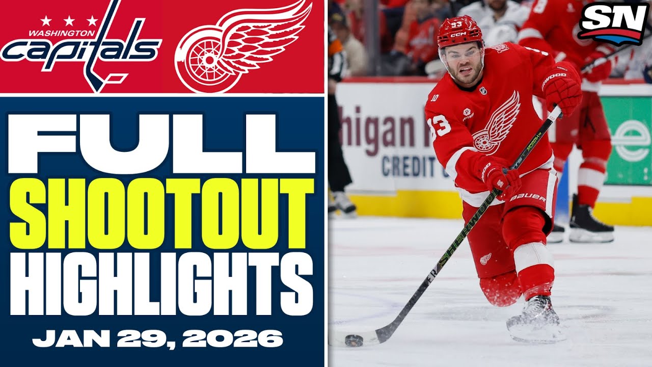 Washington Capitals at Detroit Red Wings | FULL Shootout Highlights - January 29, 2026