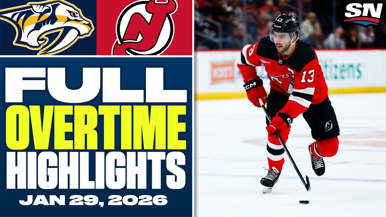 Nashville Predators at New Jersey Devils | FULL Overtime Highlights - January 29, 2026