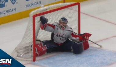 Red Wings' Alex DeBrincat Forces OT With Long Goal Off Camera Hole