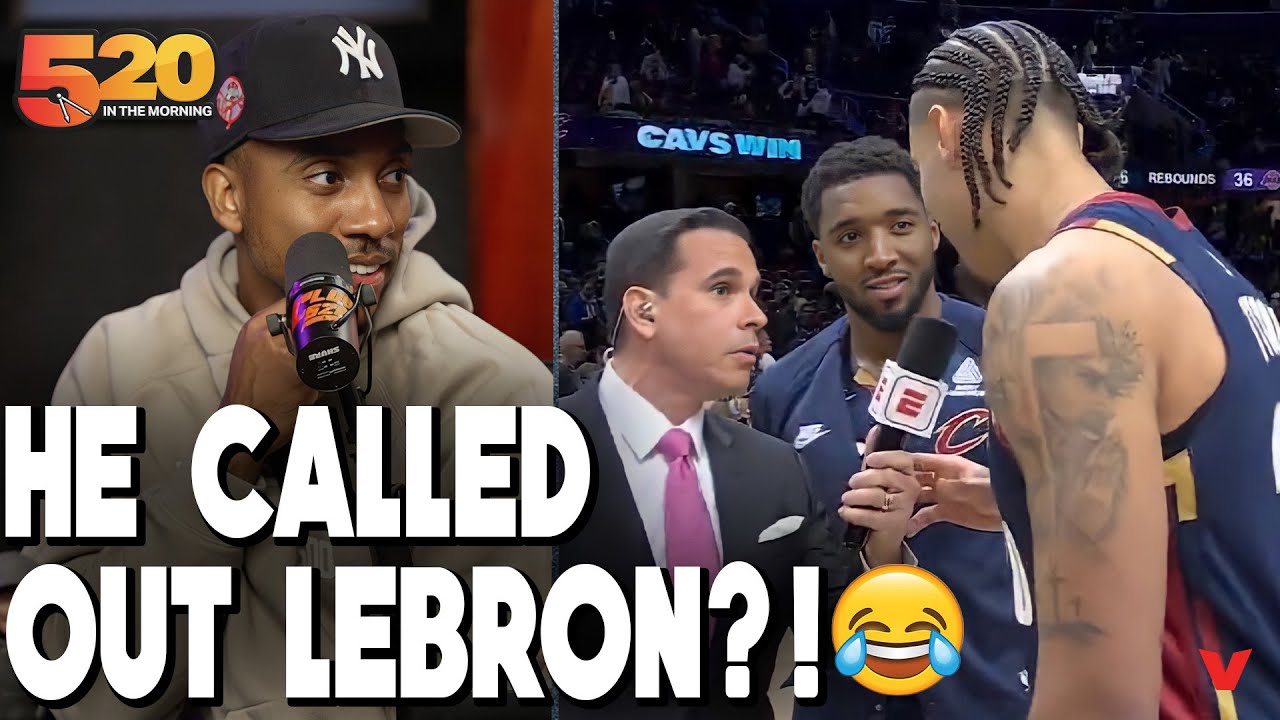 Jeff Teague REACTS to Jaylon Tyson TALKING CRAZY on LeBron James in Donovan Mitchell Cavs interview