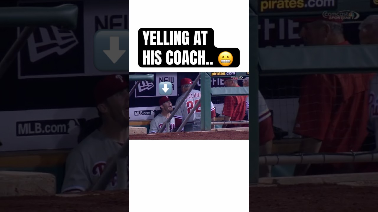 dugout drama.. 😤