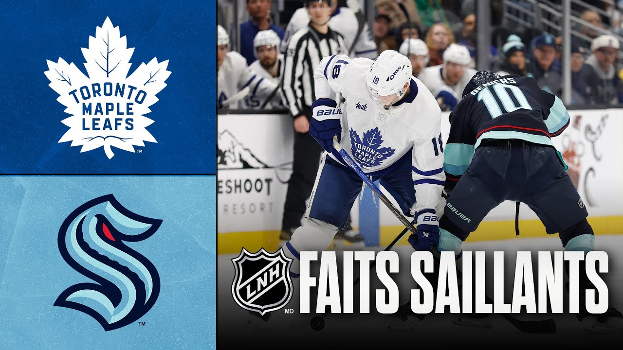 Maple Leafs vs Kraken 29/01/26 | Faits saillants