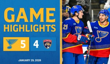 Game Highlights: Blues 5, Panthers 4