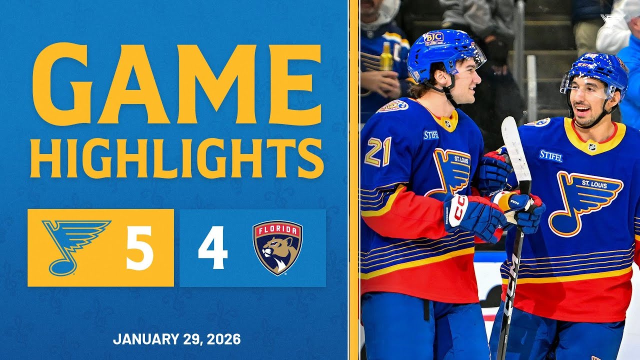 Game Highlights: Blues 5, Panthers 4