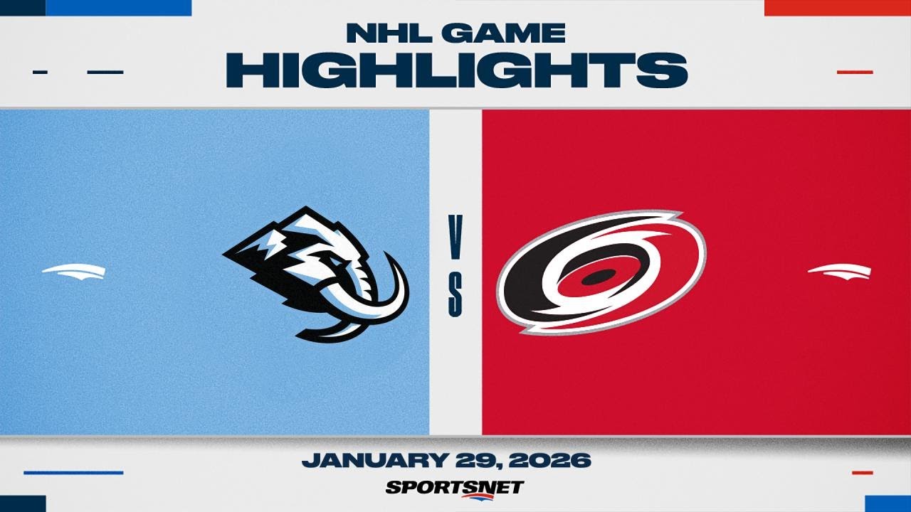NHL Highlights | Mammoth vs. Hurricanes - January 29, 2026