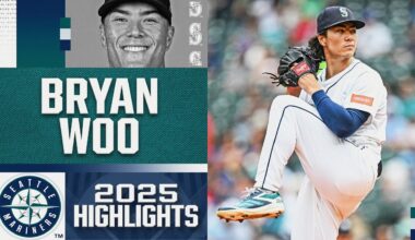 Over 30 minutes of Bryan Woo highlights in 2025! (25 straight starts of 6+ IP and fewer than 2 BB)