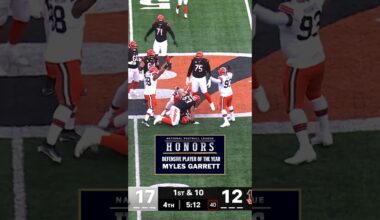 NFL HONORS DPOY FINALISTS: Myles Garrett 😤