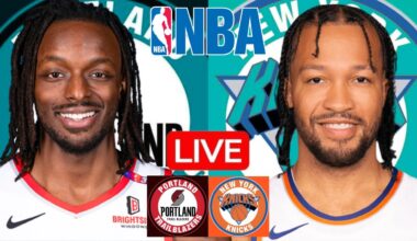 LIVE: PORTLAND TRAIL BLAZERS vs NEW YORK KNICKS | NBA | PLAY BY PLAY | SCOREBOARD