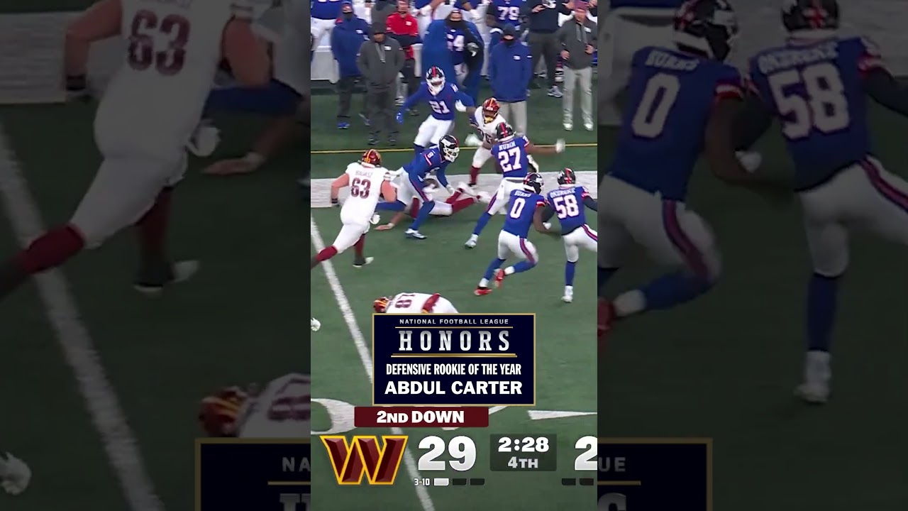 NFL HONORS DROY FINALISTS: Abdul Carter 💪