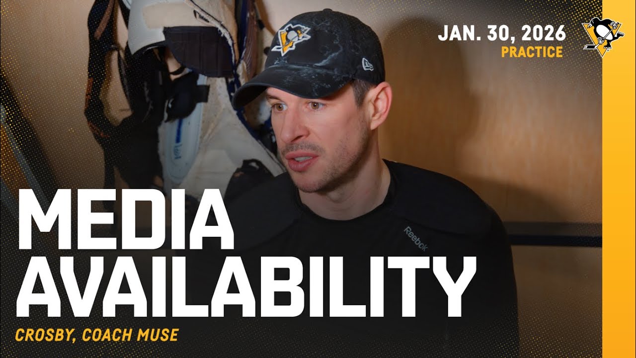 Crosby, Muse Media Availability (1.30.26) | Pittsburgh Penguins