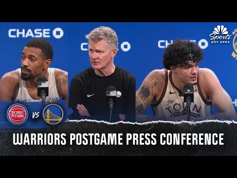 Steve Kerr, De'Anthony Melton and Gui Santos react to Warriors' loss to Pistons | NBC Sports BA