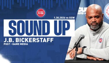 Post Game Press Conference J.B. Bickerstaff | Pistons vs Warriors | 1.30.26