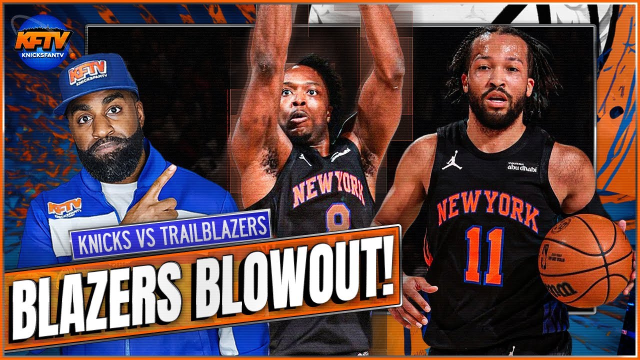 Knicks Clamp Blazers for 5th Straight Win | OG Anunoby Shines, Defense DOMINATES | Postgame Live