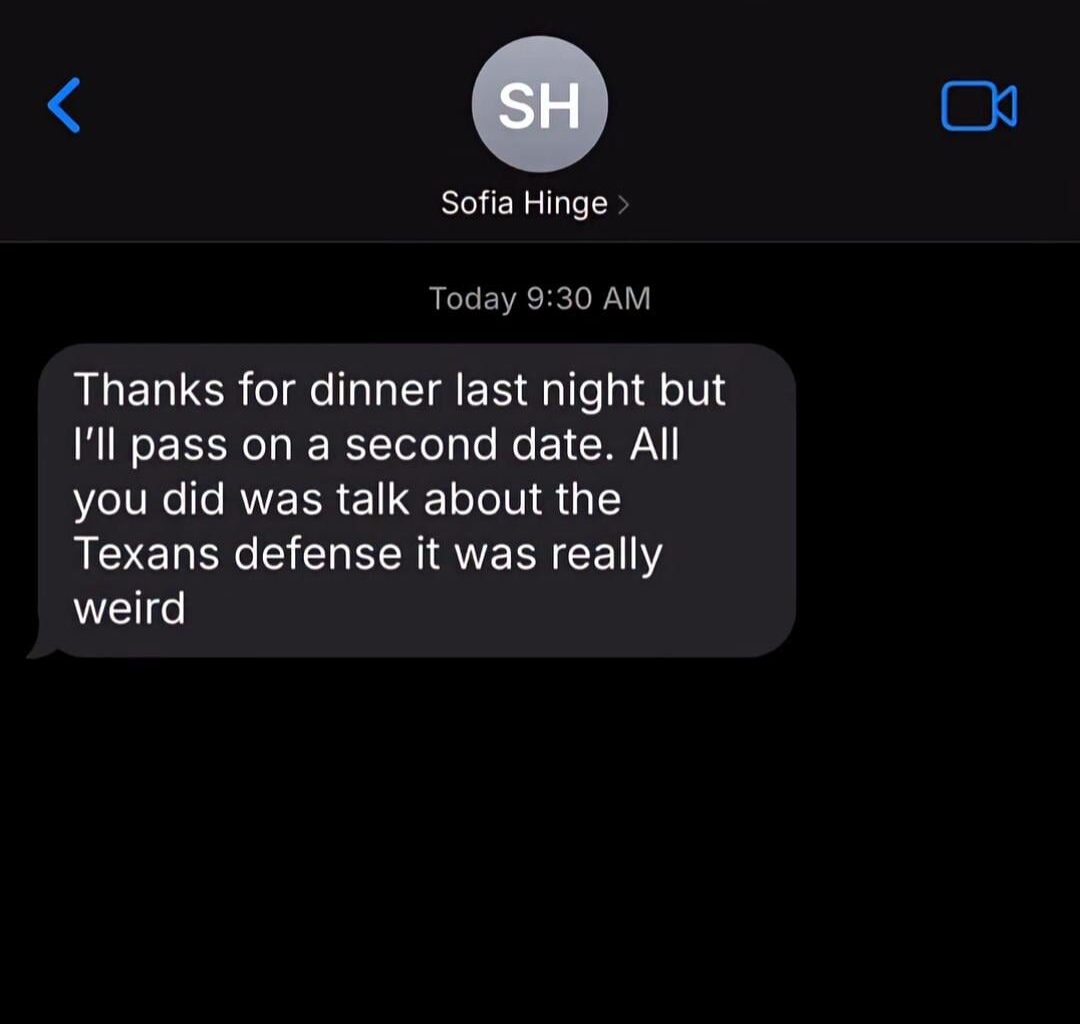 Date didn't go so great...